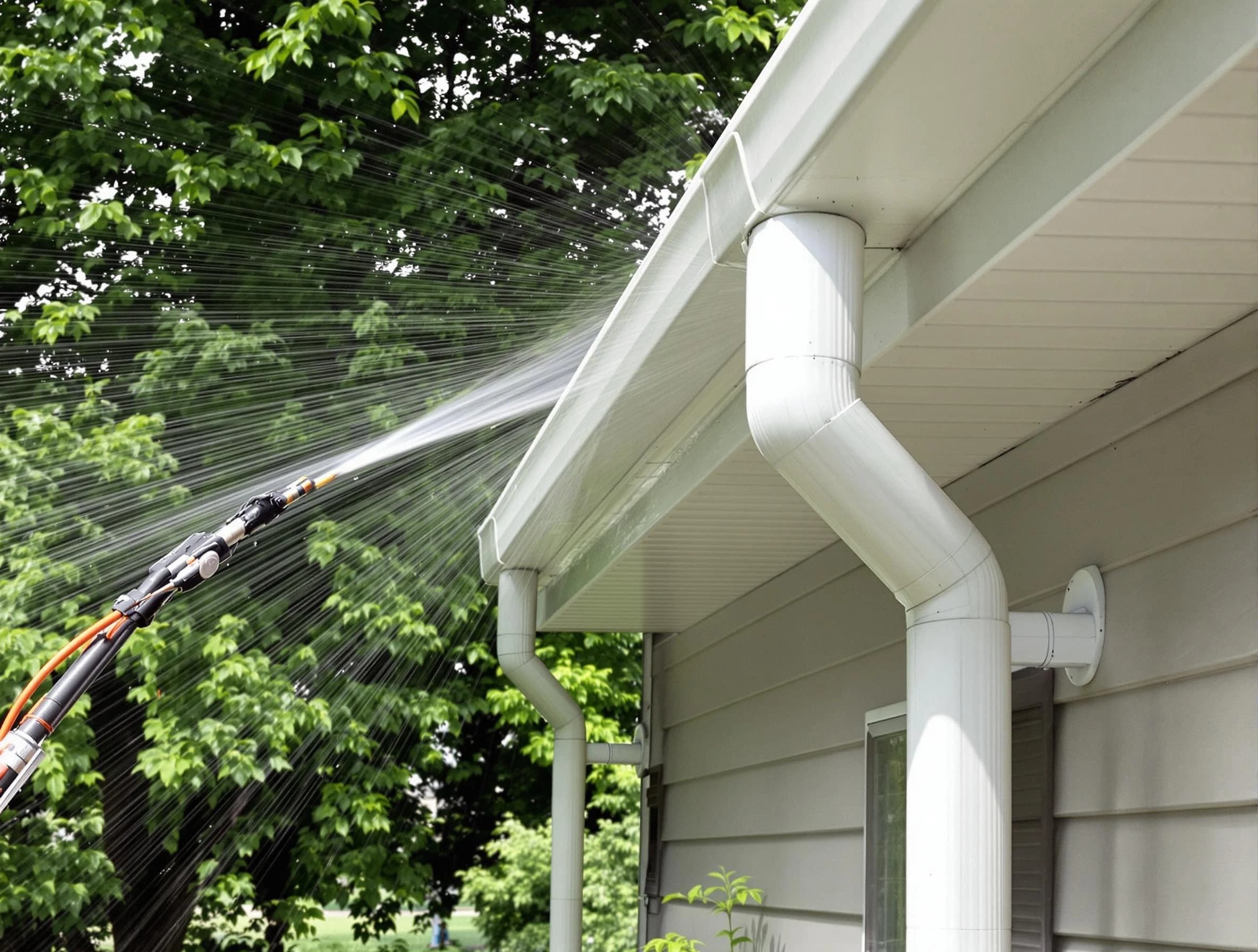 Cleared gutters by University Heights Roofing Company for a clean drainage system in University Heights, OH