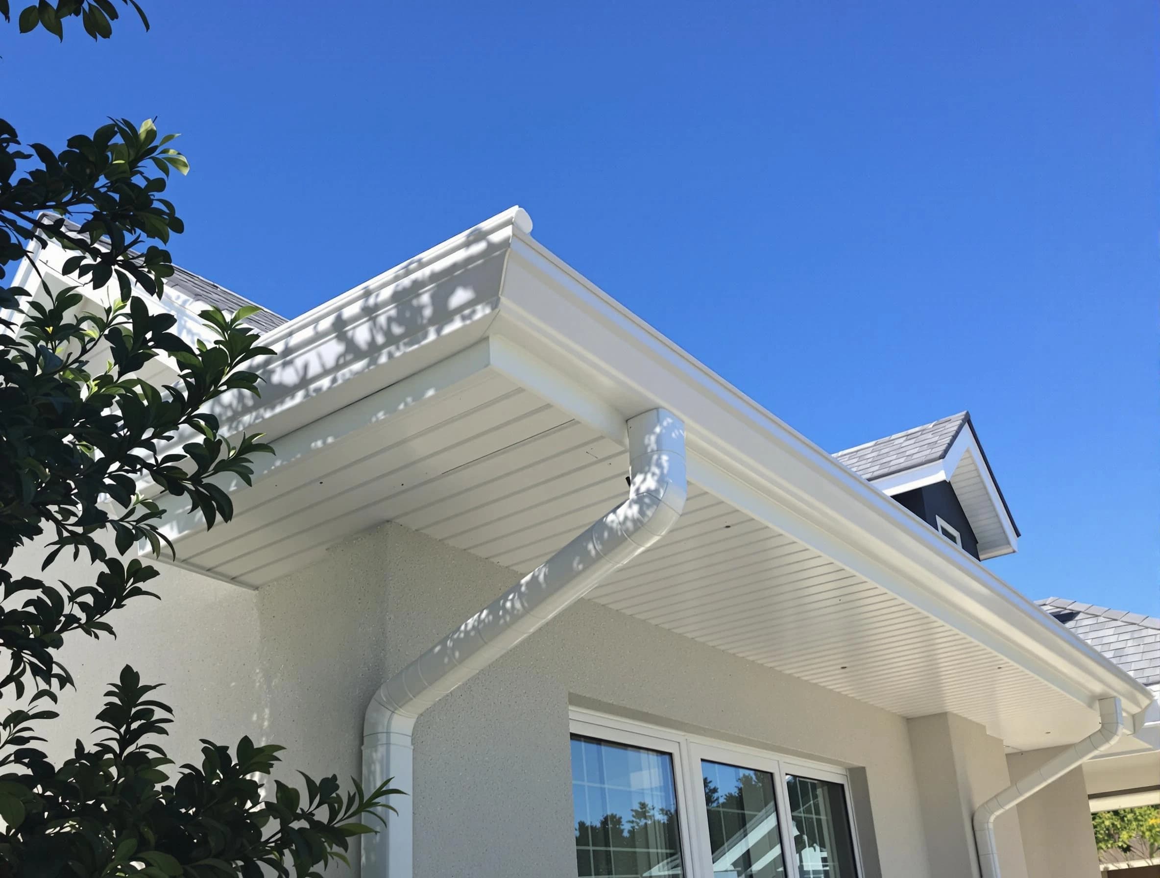 Custom-fit rain gutter system by University Heights Roofing Company in University Heights, OH