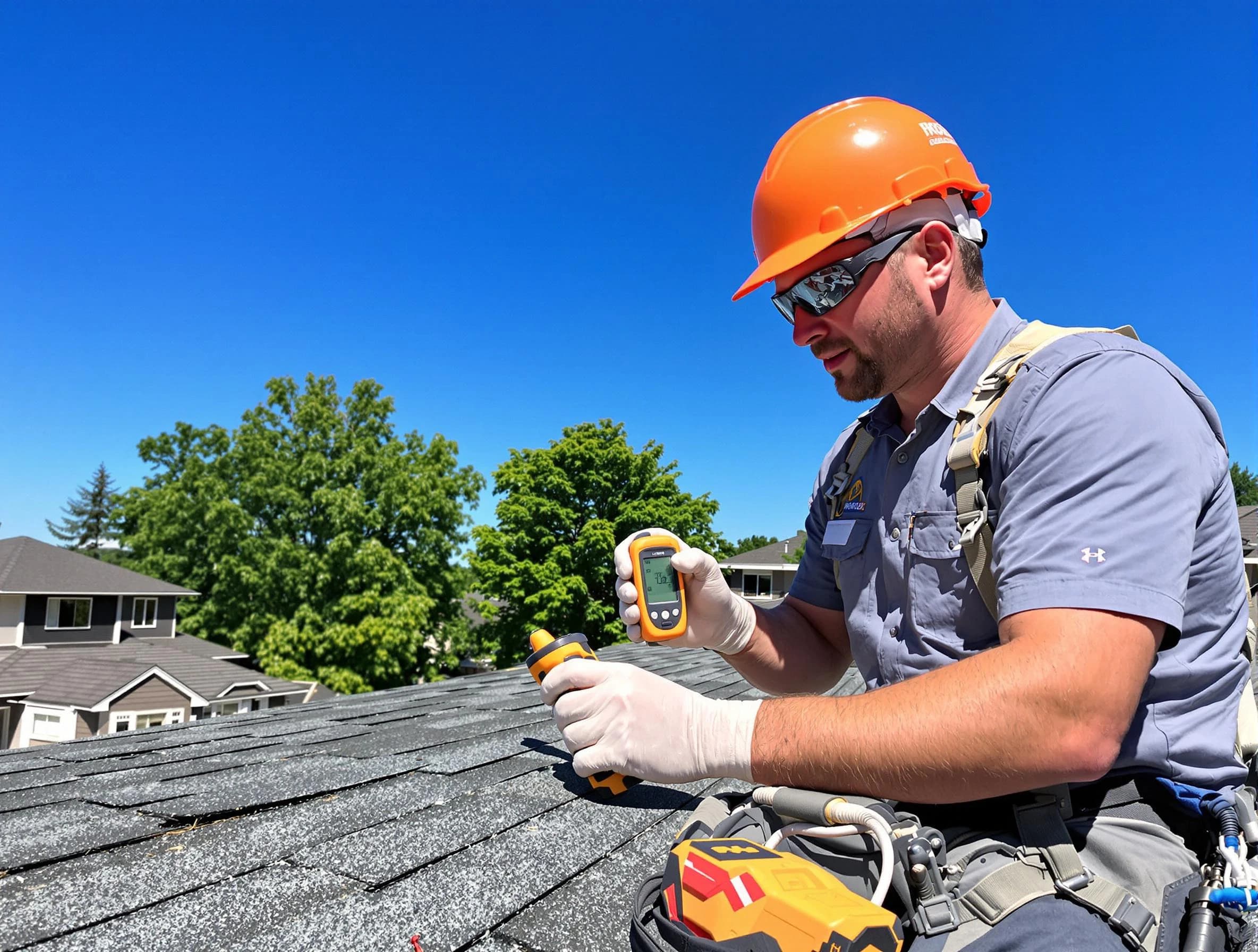 University Heights Roofing Company conducting a roof inspection in University Heights, OH