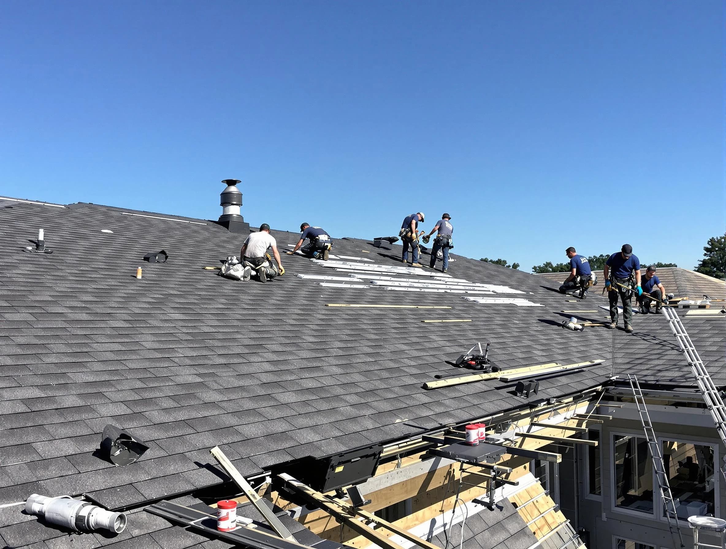 University Heights Roofing Company experts performing roof installation in University Heights, OH