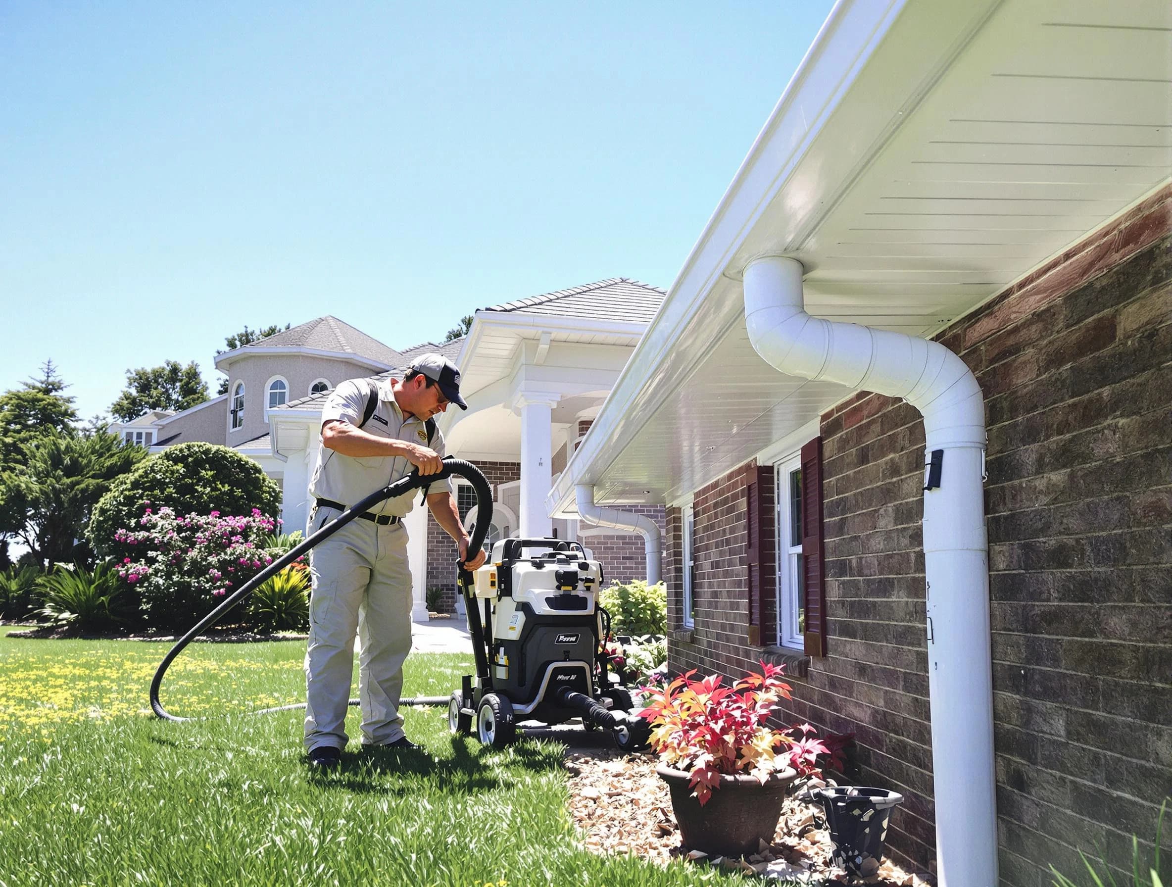 Downspout Cleaning in University Heights